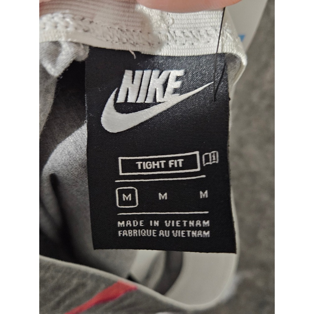 Nike Leggings Girls Medium Gray Pink Swoosh Print Tight Fit DN5124-091 - Picture 5 of 7